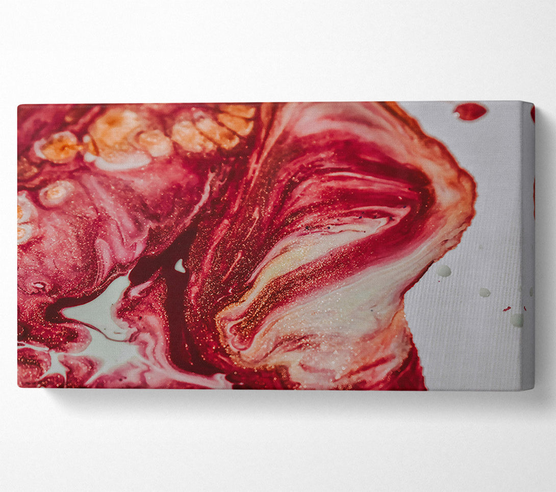  A Canvas Print of Burgundy Swirling Abstract Canvas Print