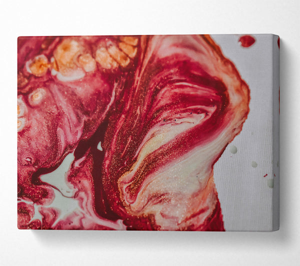  A Canvas Print of Burgundy Swirling Abstract Canvas Print