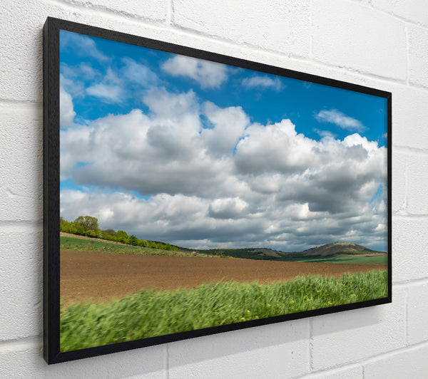 Brown Fields And Clouds