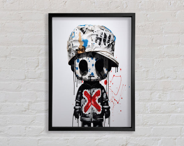 Voodoo Graffiti Boy Framed Print