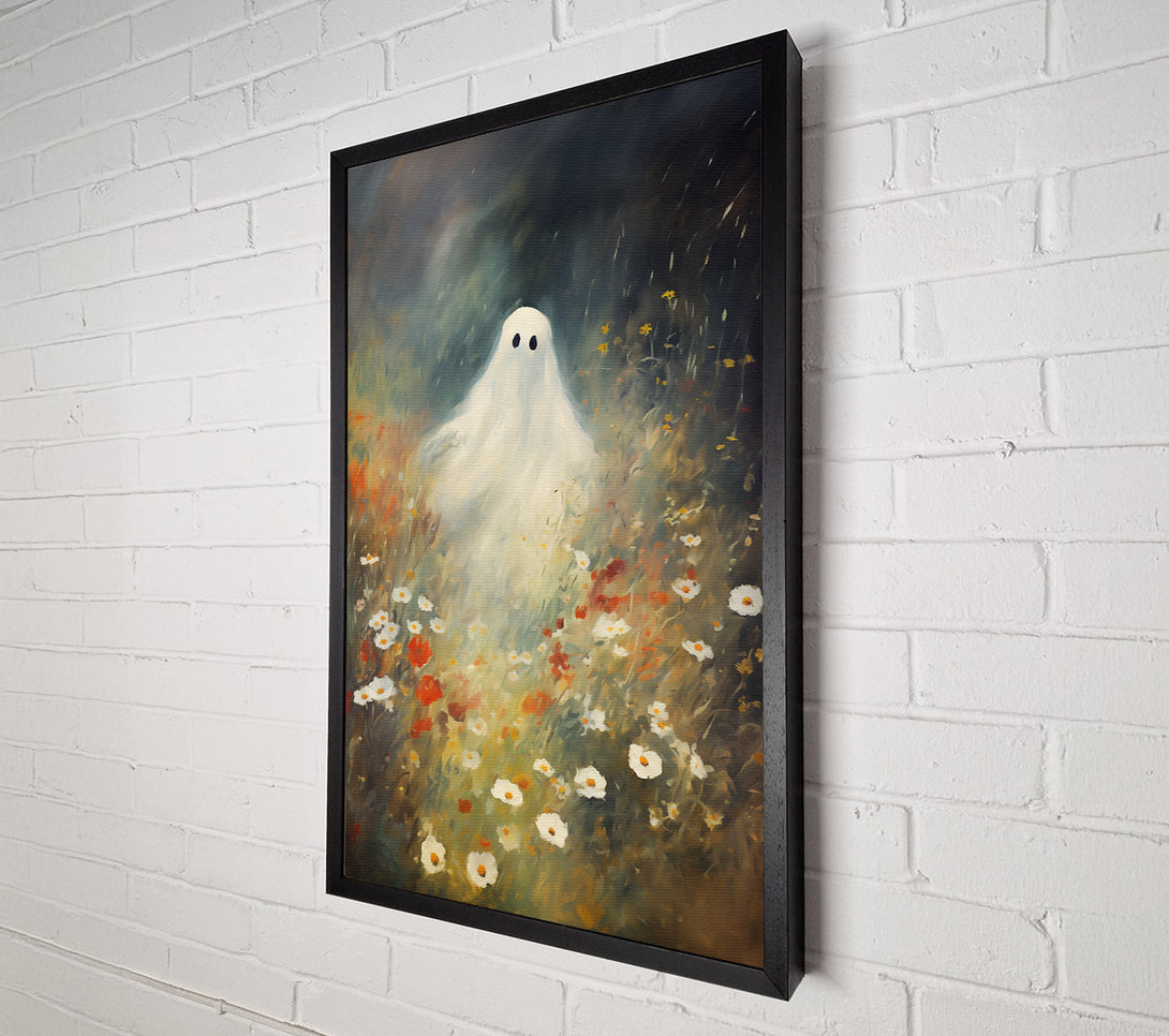 A Canvas Print of White Ghost In Bloom Canvas Wall Art