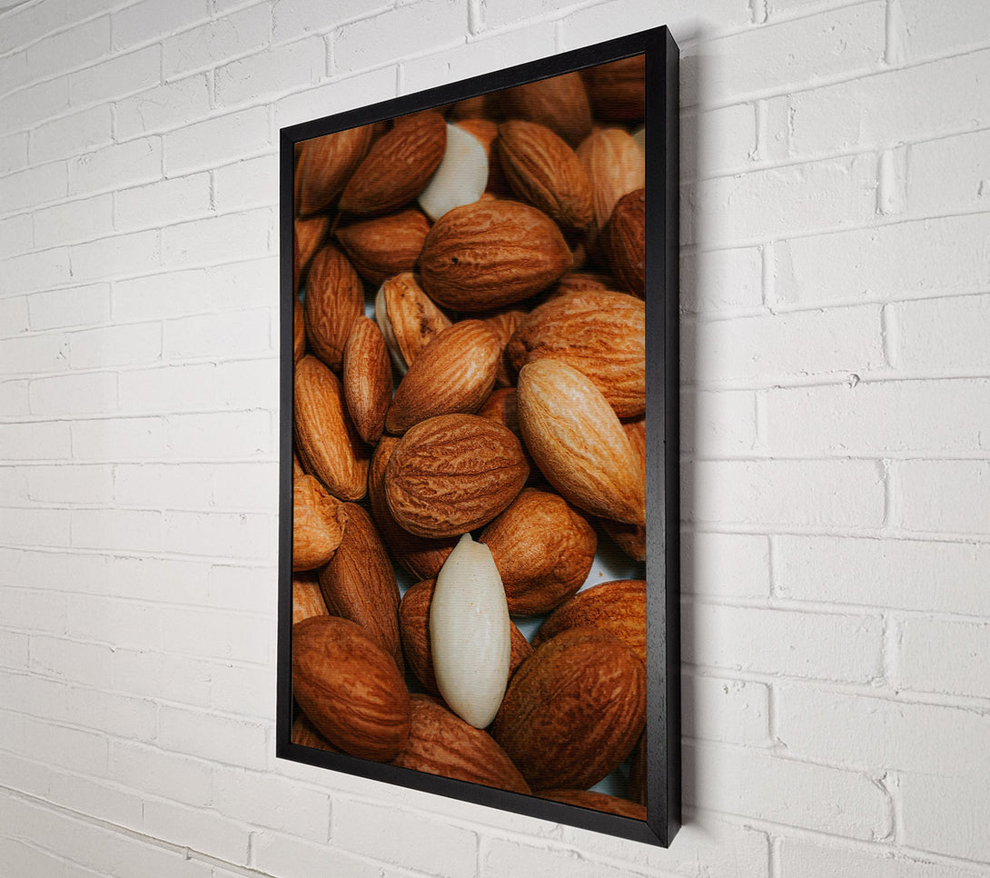  A Canvas Print of Brown Almond Abundance Canvas Wall Art