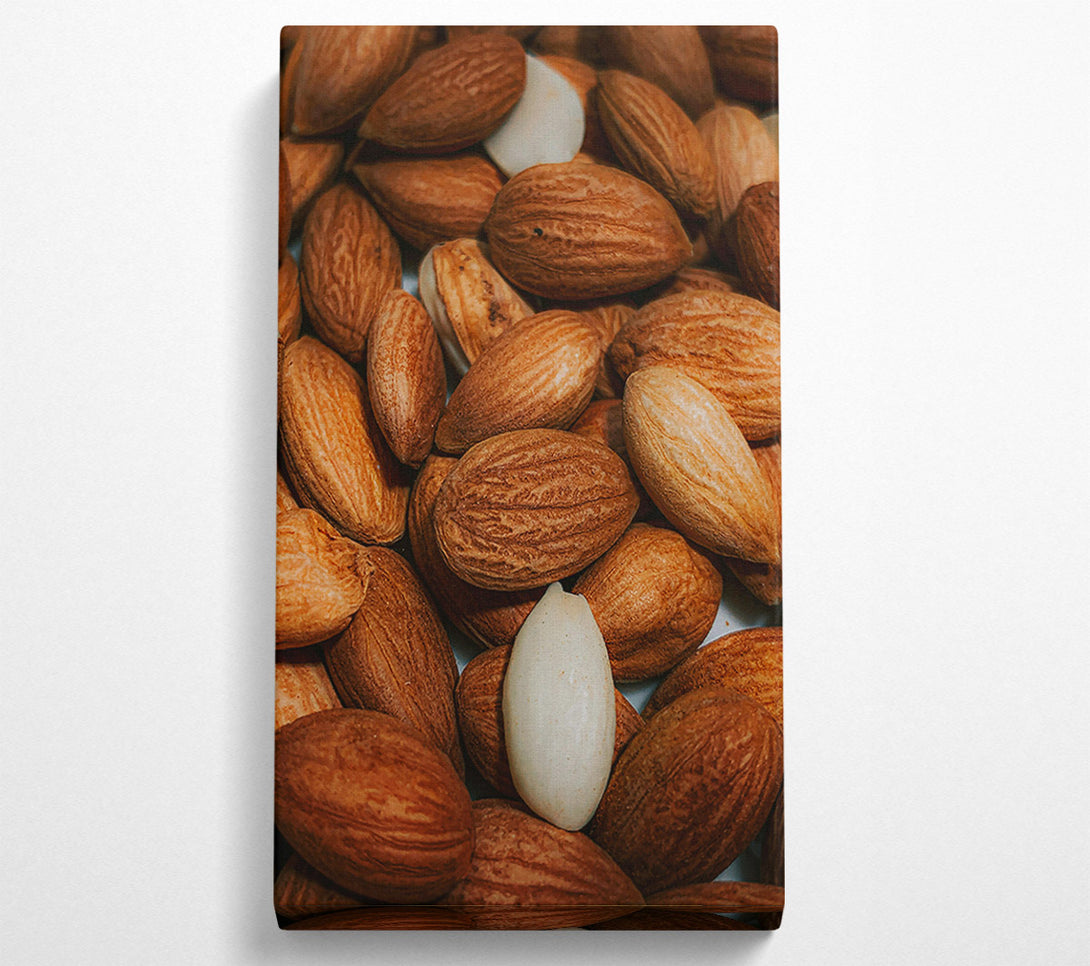  A Canvas Print of Brown Almond Abundance Canvas Wall Art