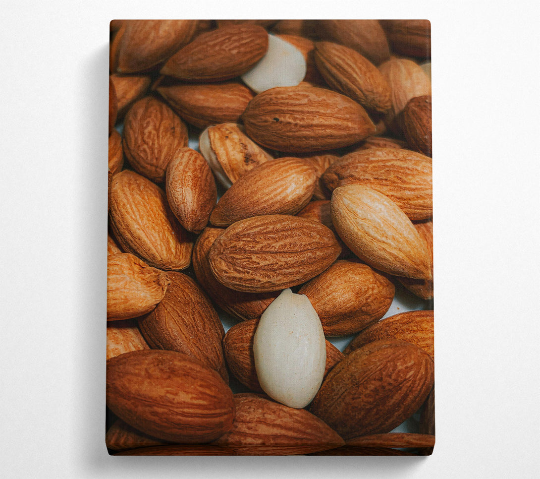  A Canvas Print of Brown Almond Abundance Canvas Wall Art