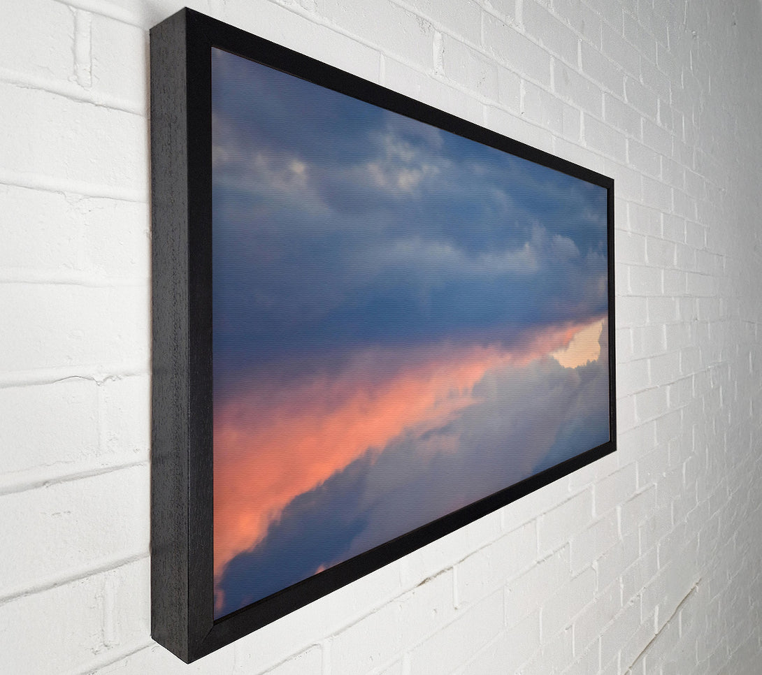  A Canvas Print of Pink And Gray Cloudscape Canvas Print