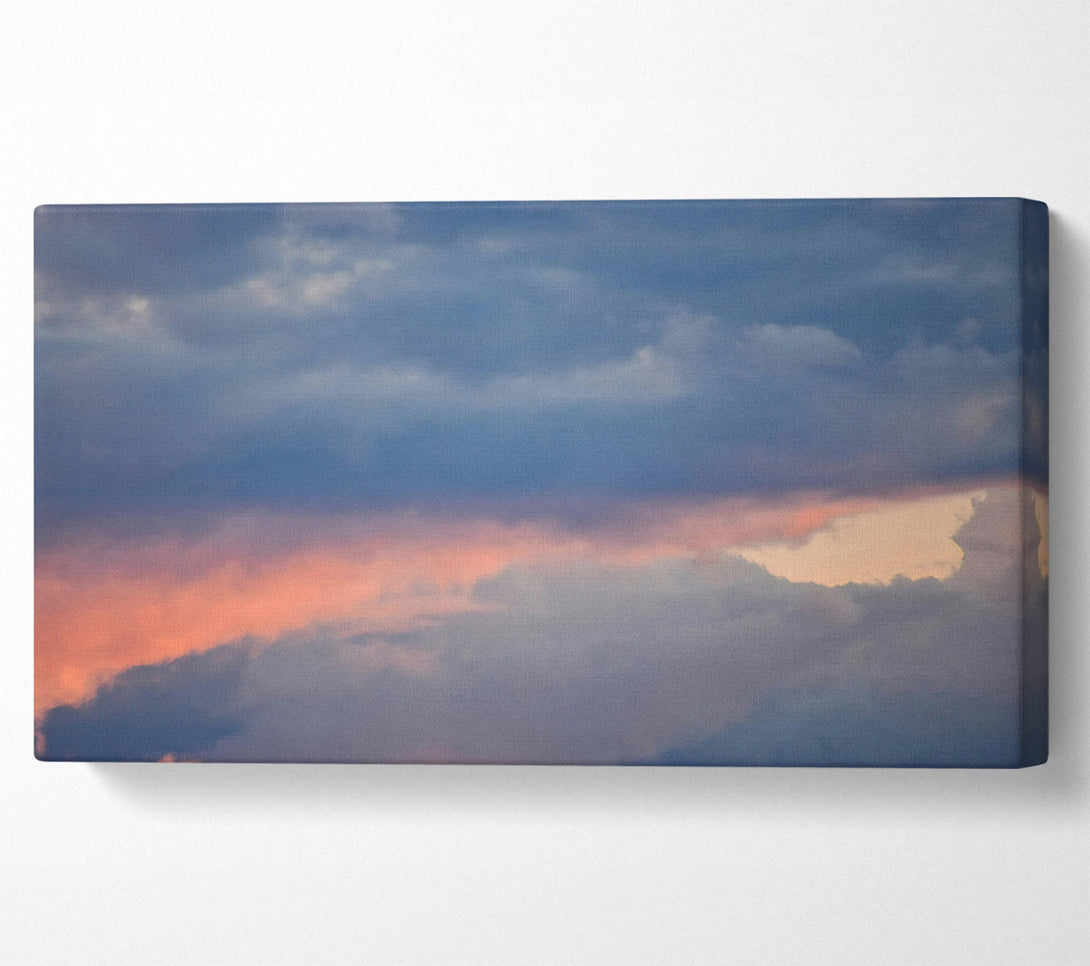  A Canvas Print of Pink And Gray Cloudscape Canvas Print