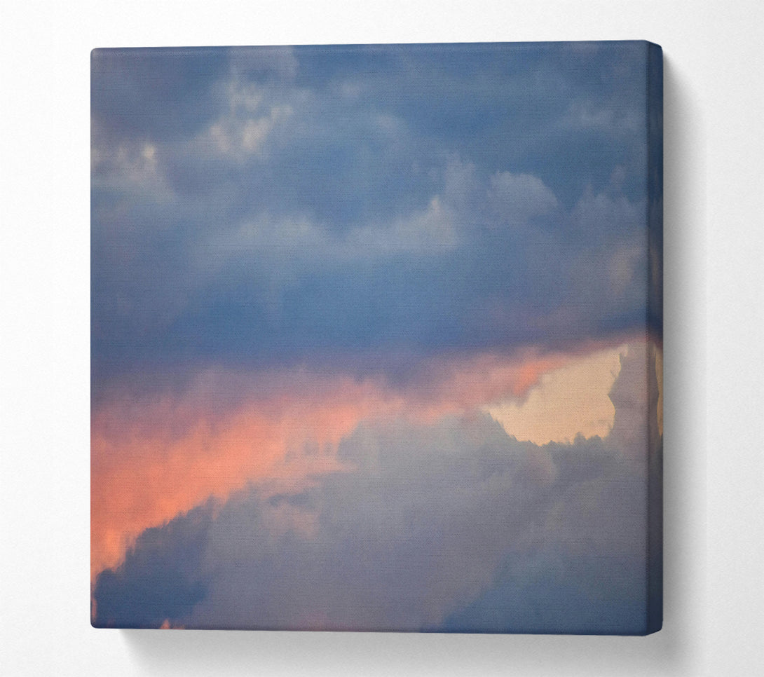  A Canvas Print of Pink And Gray Cloudscape Canvas Print