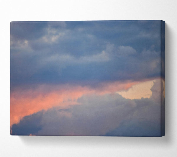 A Canvas Print of Pink And Gray Cloudscape Canvas Print