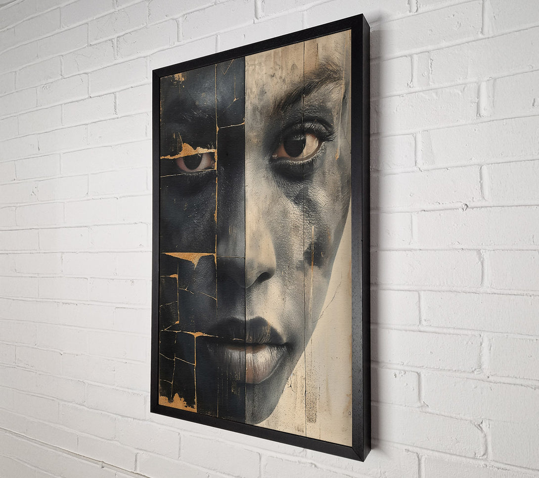  A Canvas Print of Gold And Black Gaze Canvas Art
