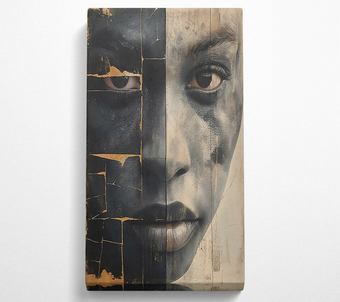  A Canvas Print of Gold And Black Gaze Canvas Art