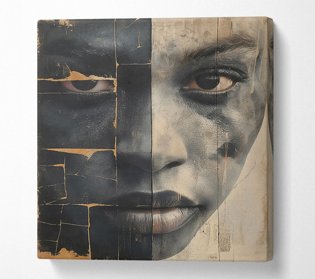  A Canvas Print of Gold And Black Gaze Canvas Art