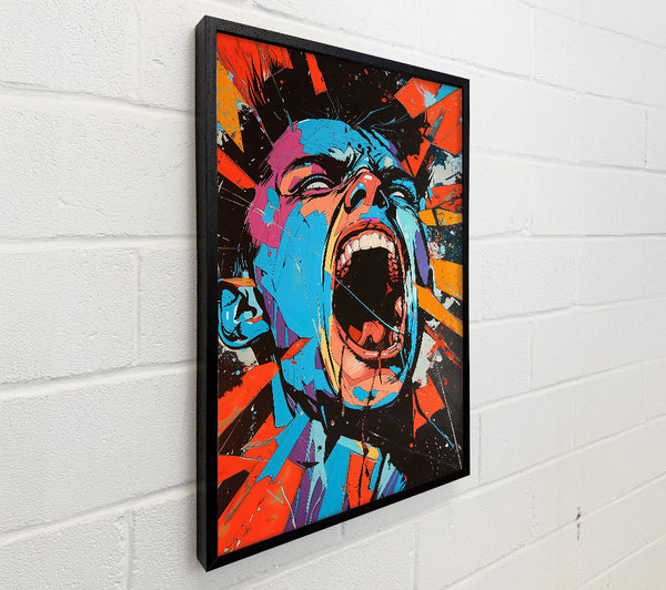 Blue Shattered Scream