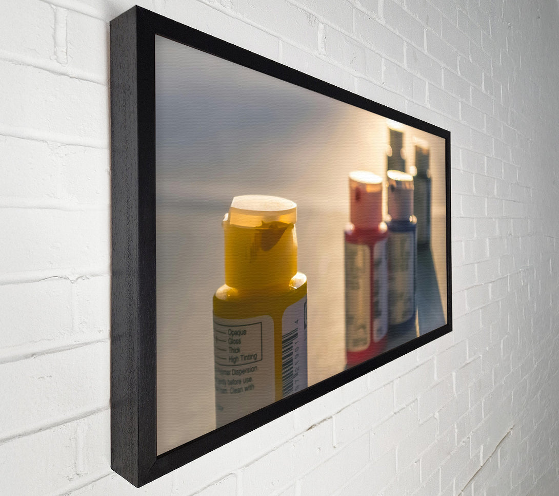  A Canvas Print of Golden Hour Bottles Canvas Wall Art