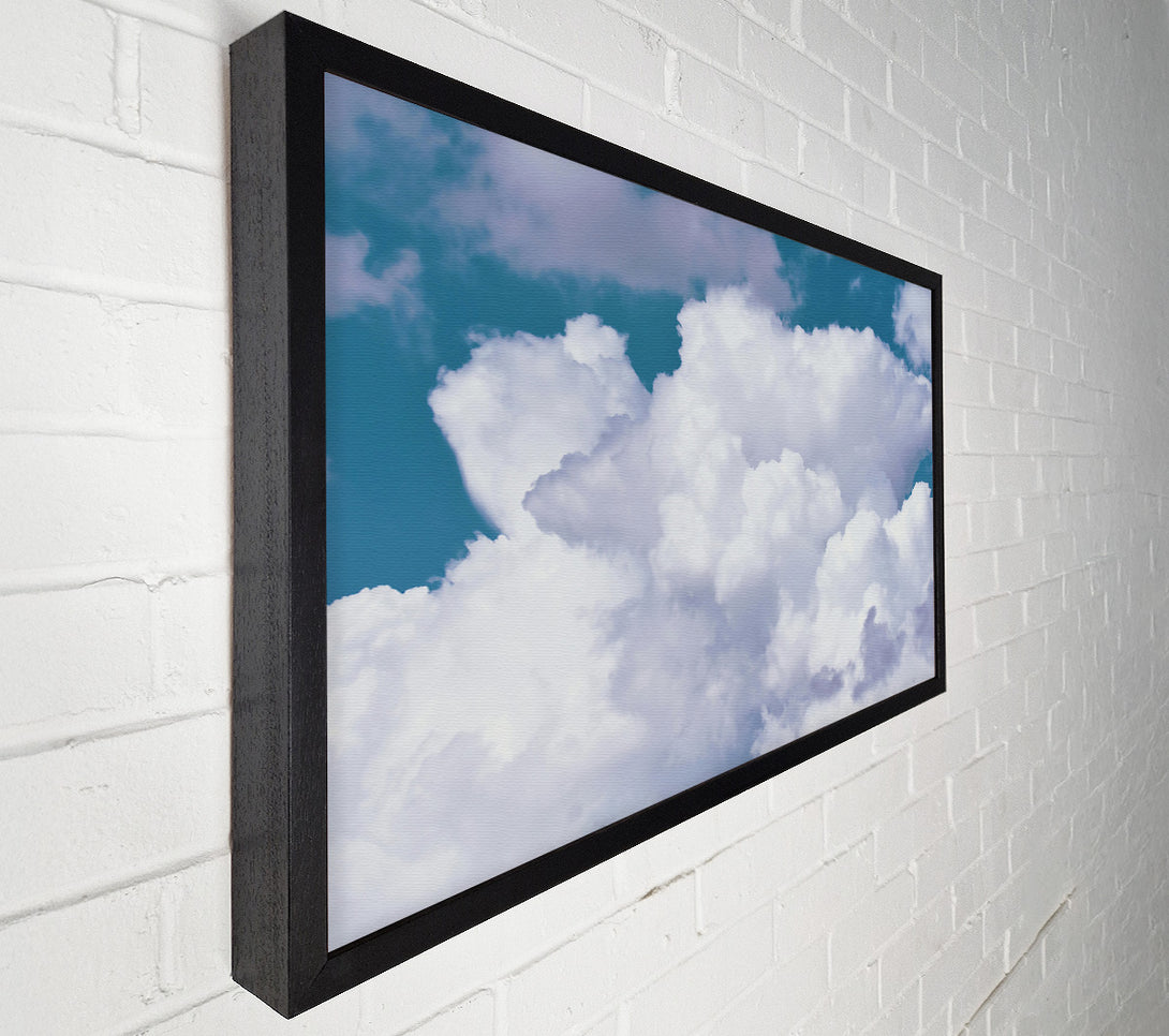  A Canvas Print of Teal Sky Cloudscape Canvas Print
