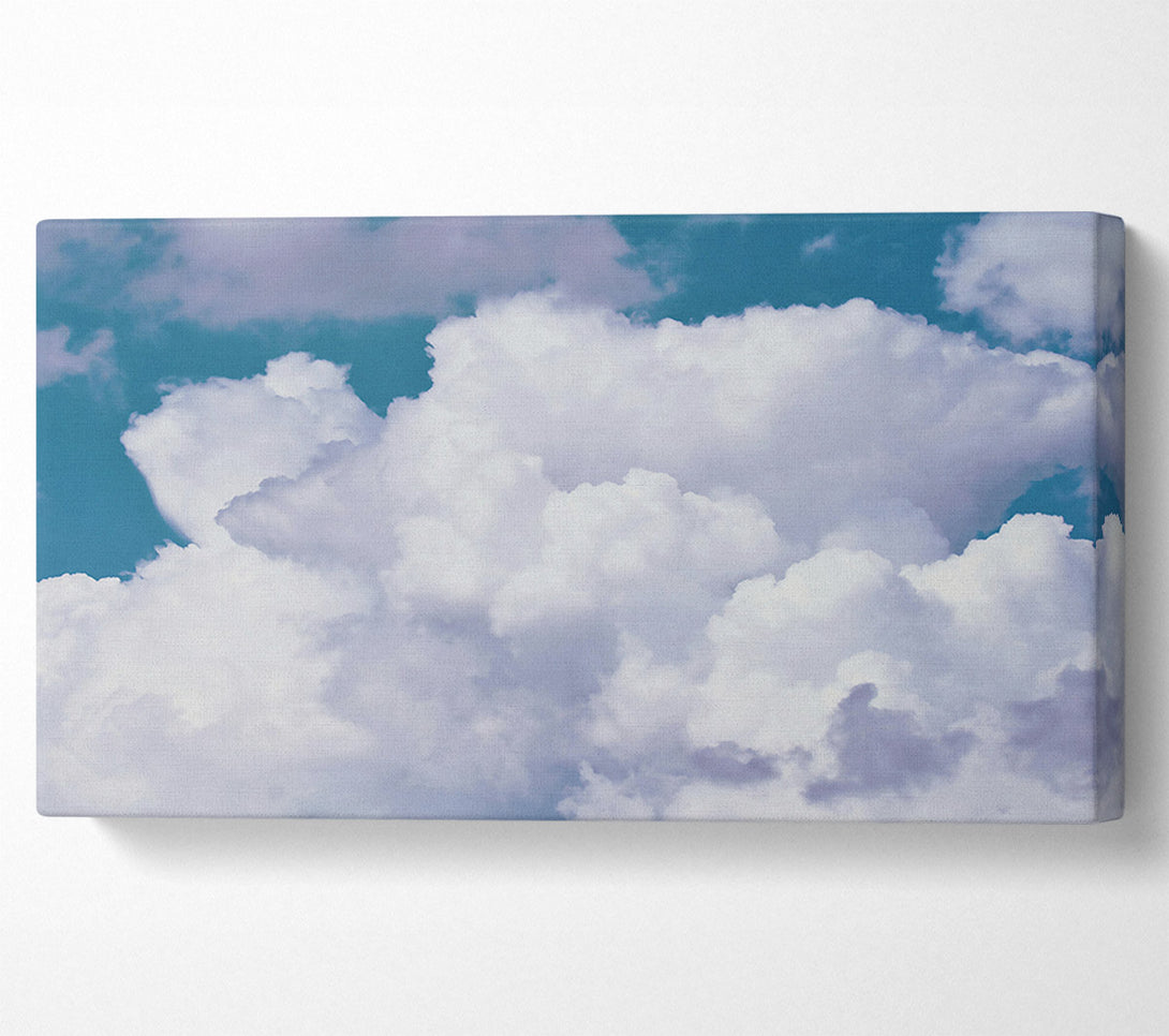  A Canvas Print of Teal Sky Cloudscape Canvas Print