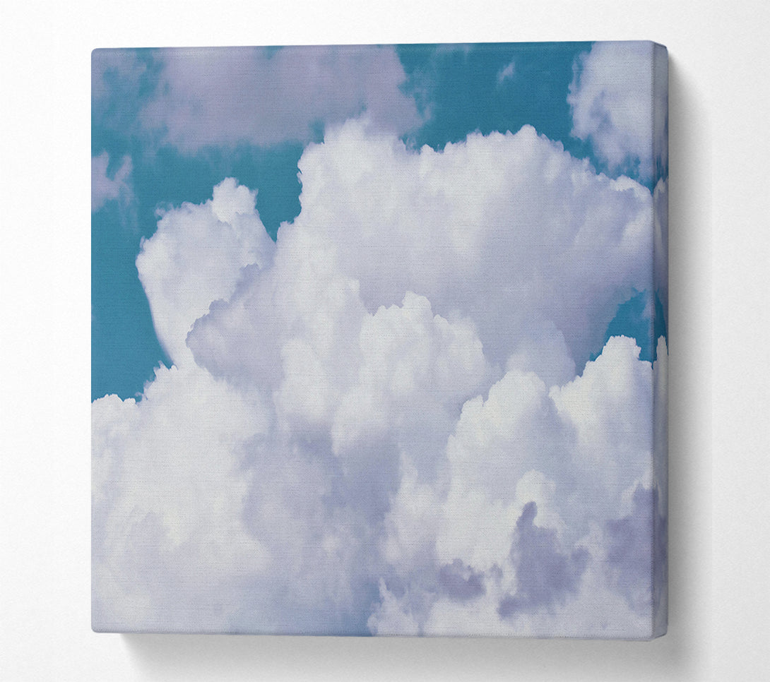  A Canvas Print of Teal Sky Cloudscape Canvas Print