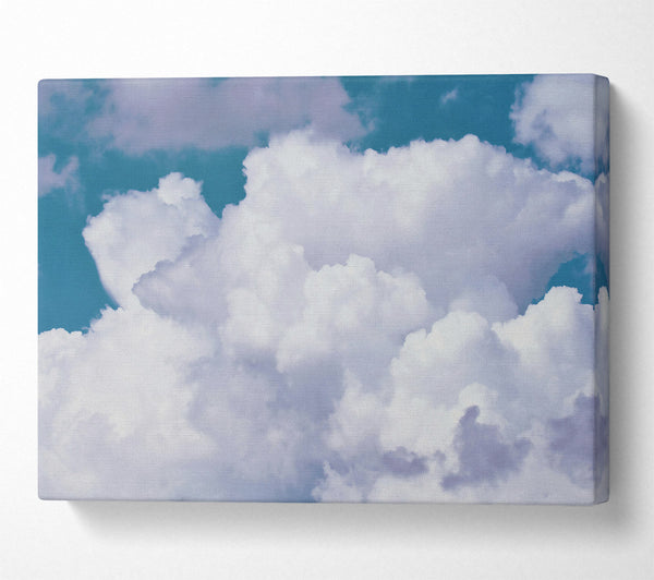  A Canvas Print of Teal Sky Cloudscape Canvas Print
