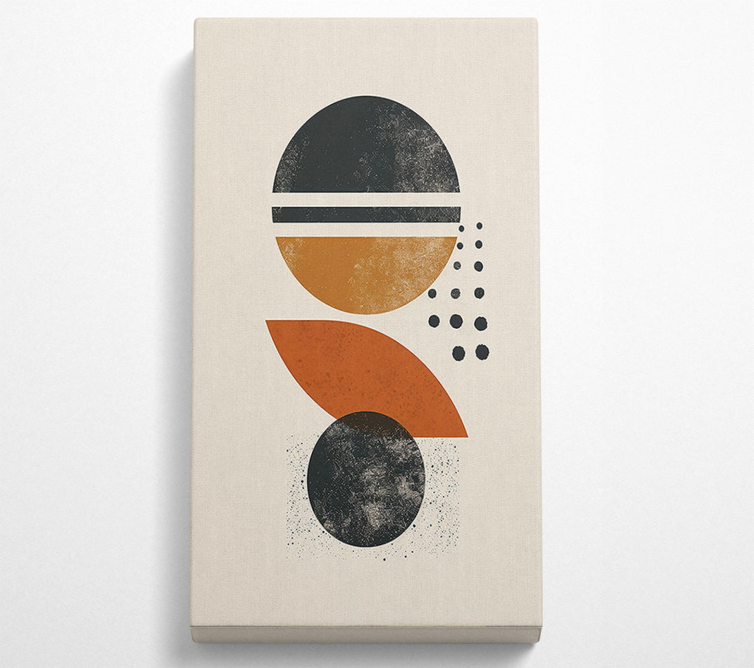  A Canvas Print of Terracotta Abstract Circles Canvas Print
