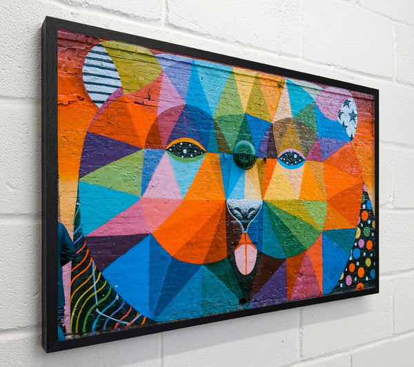 Orange Geometric Face