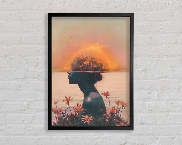 Water Natural Body Framed Print