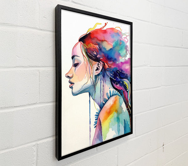 Watercolour Flower Hair