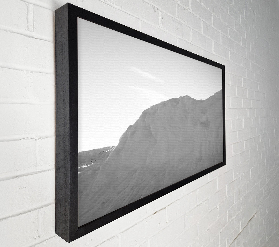  A Canvas Print of White Snowy Mountainside Canvas Art