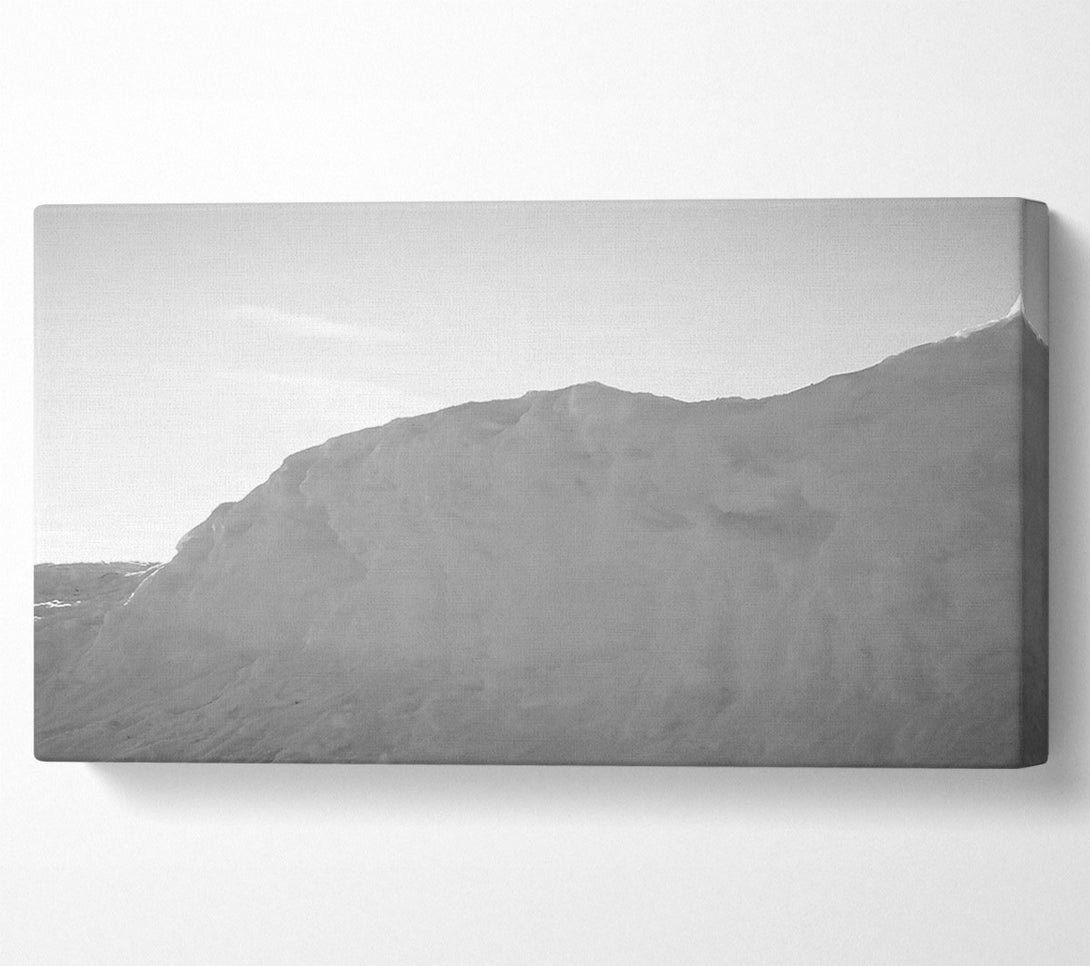  A Canvas Print of White Snowy Mountainside Canvas Art