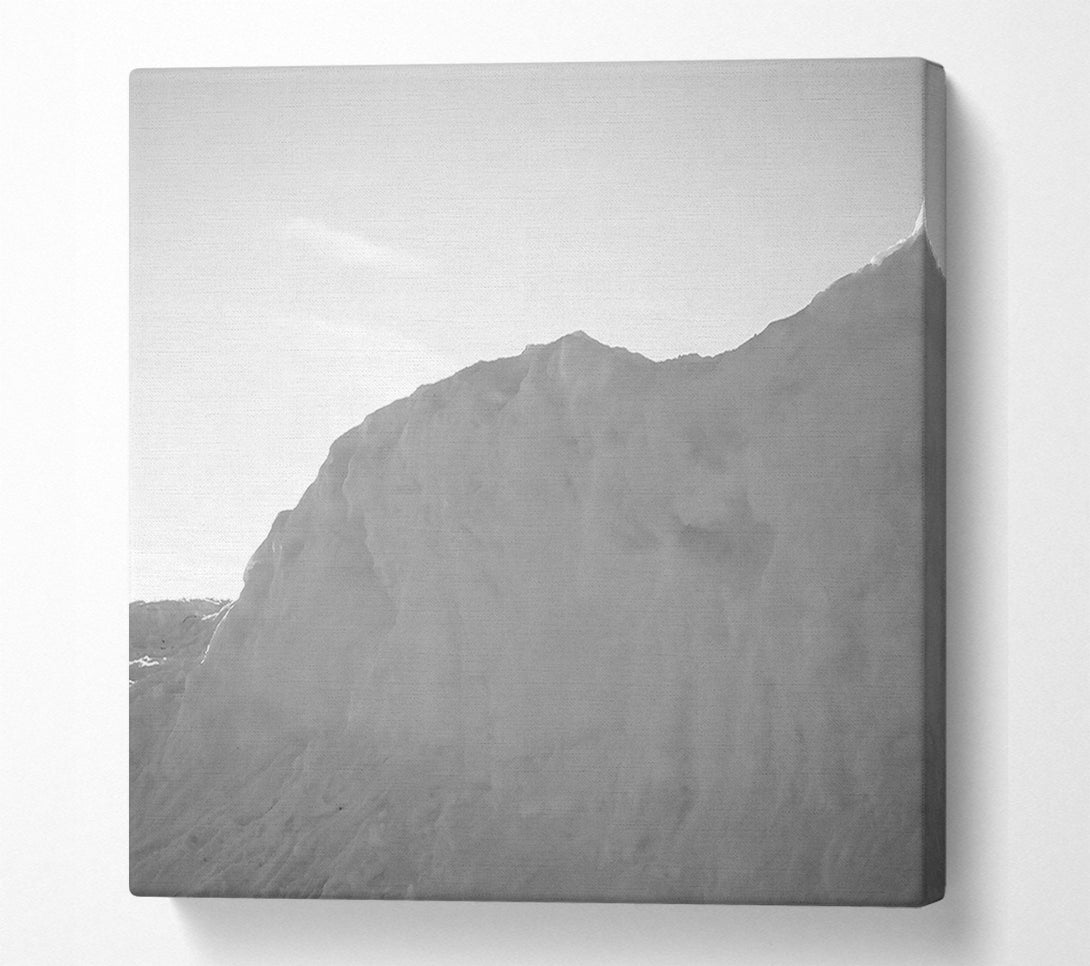  A Canvas Print of White Snowy Mountainside Canvas Art