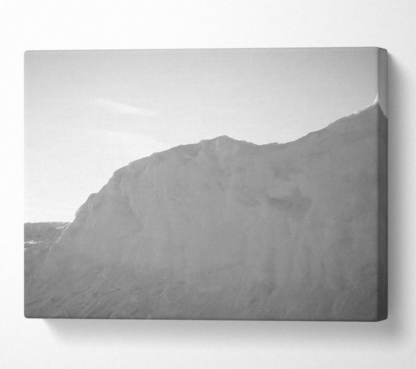  A Canvas Print of White Snowy Mountainside Canvas Art