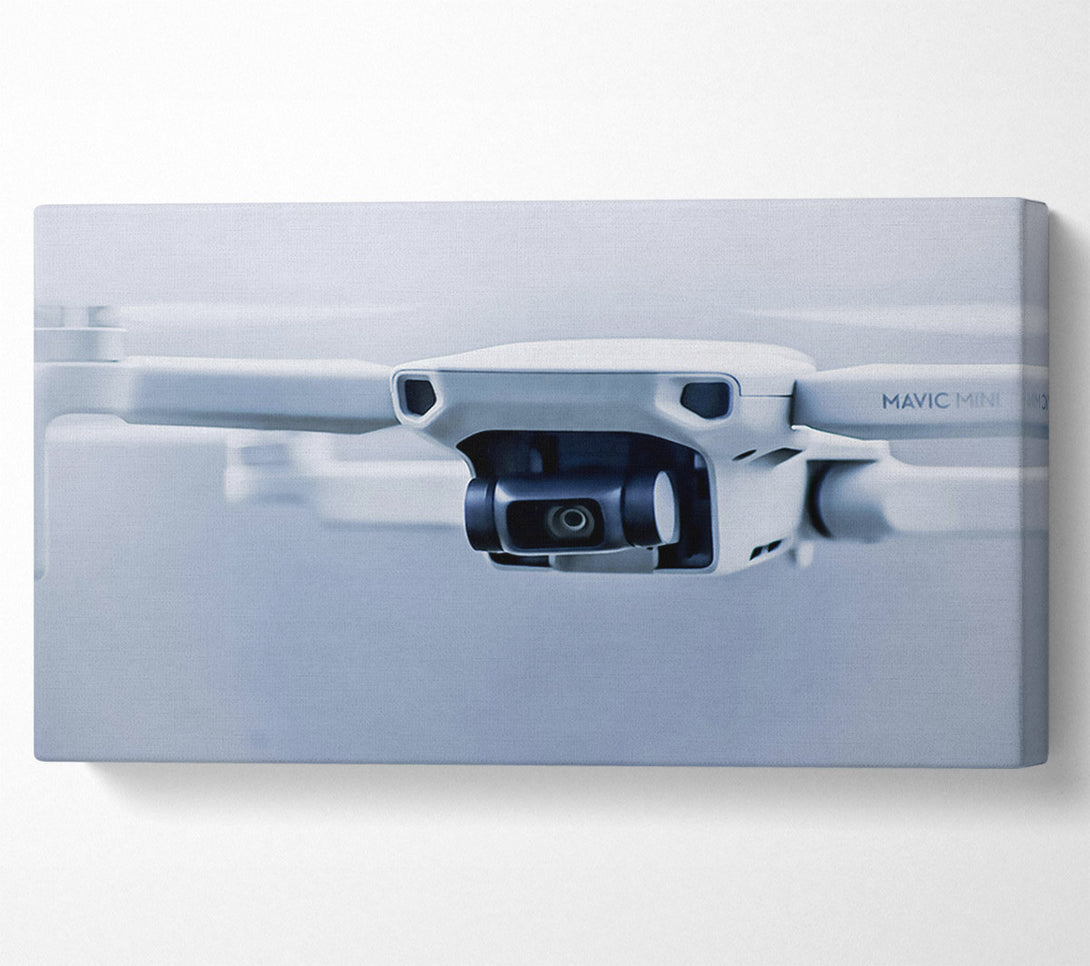  A Canvas Print of White Drone Perspective Canvas Wall Art