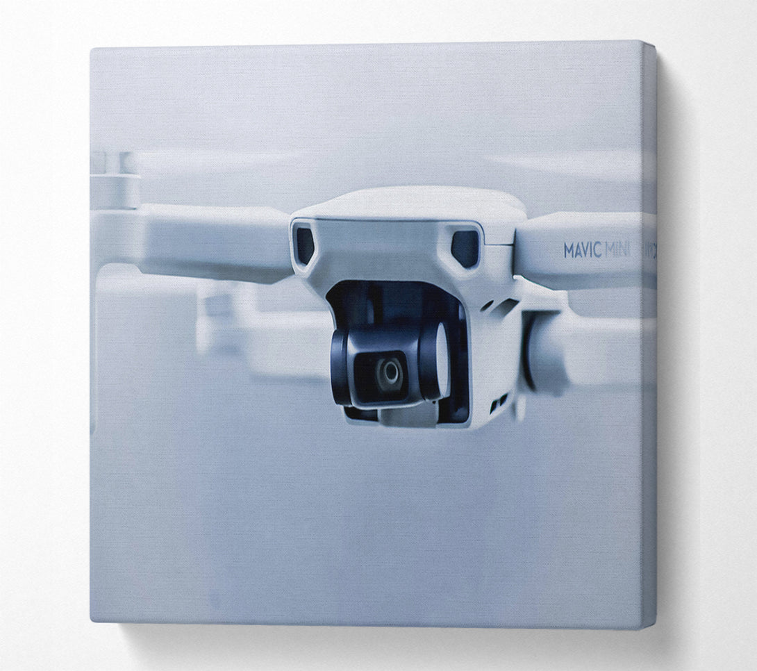 A Canvas Print of White Drone Perspective Canvas Wall Art