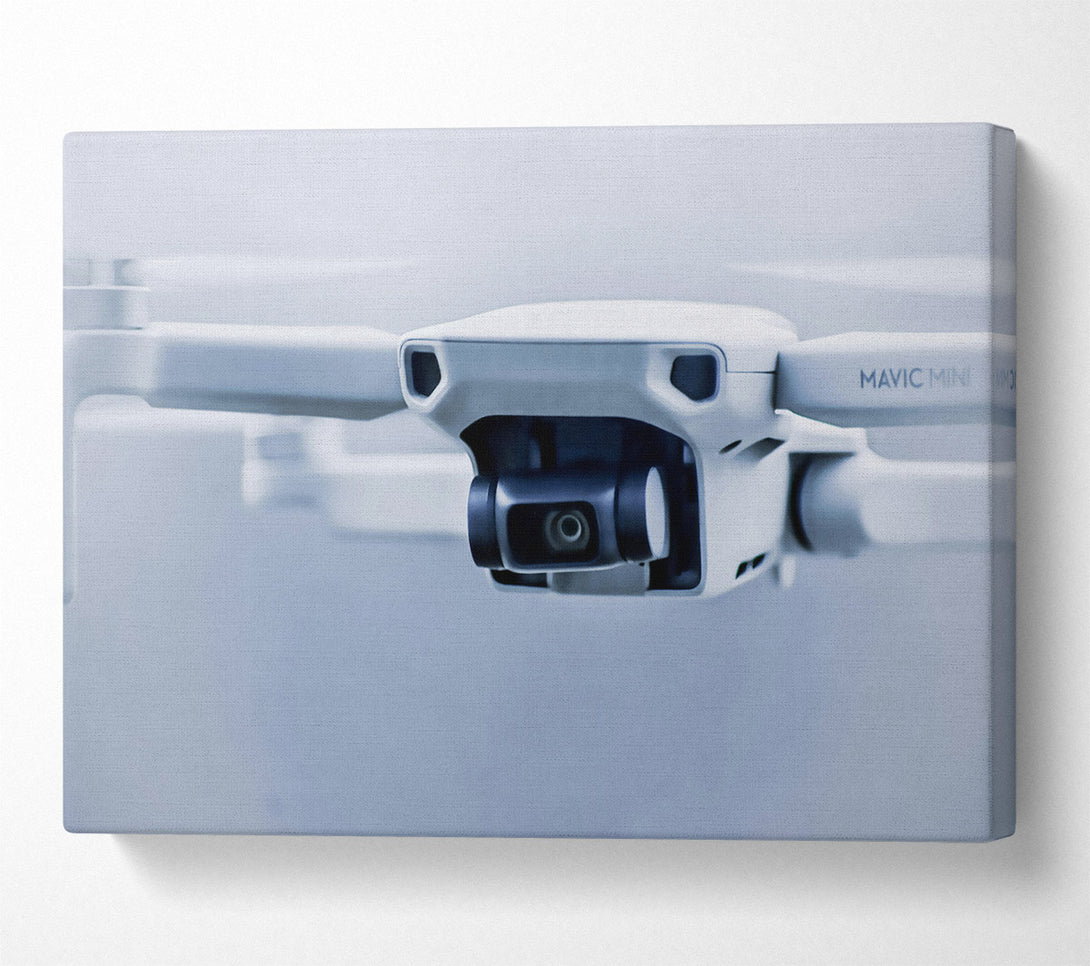  A Canvas Print of White Drone Perspective Canvas Wall Art