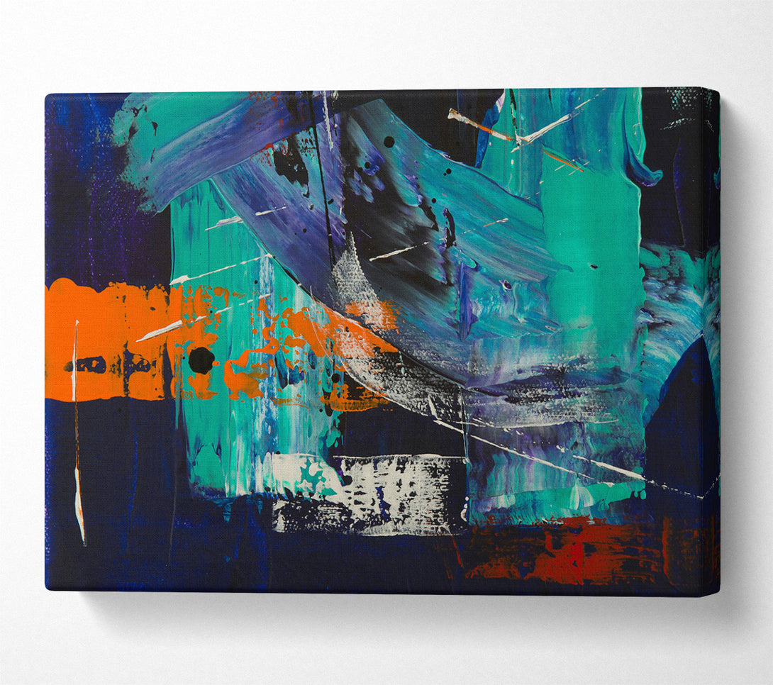  A Canvas Print of Emerald Night Sky Canvas Art