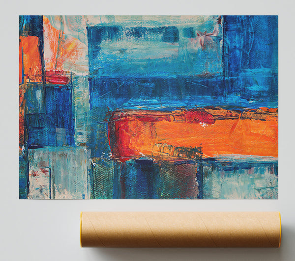 Orange And Blue Abstraction