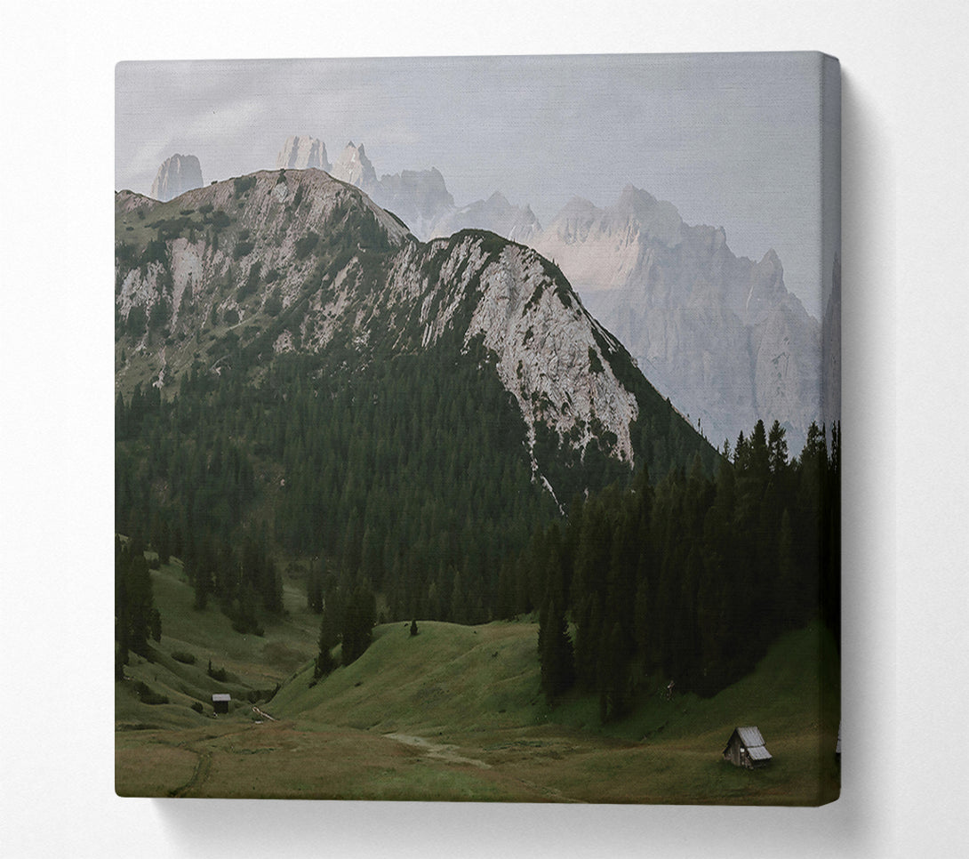  A Canvas Print of Gray Mountain Valley Canvas Wall Art
