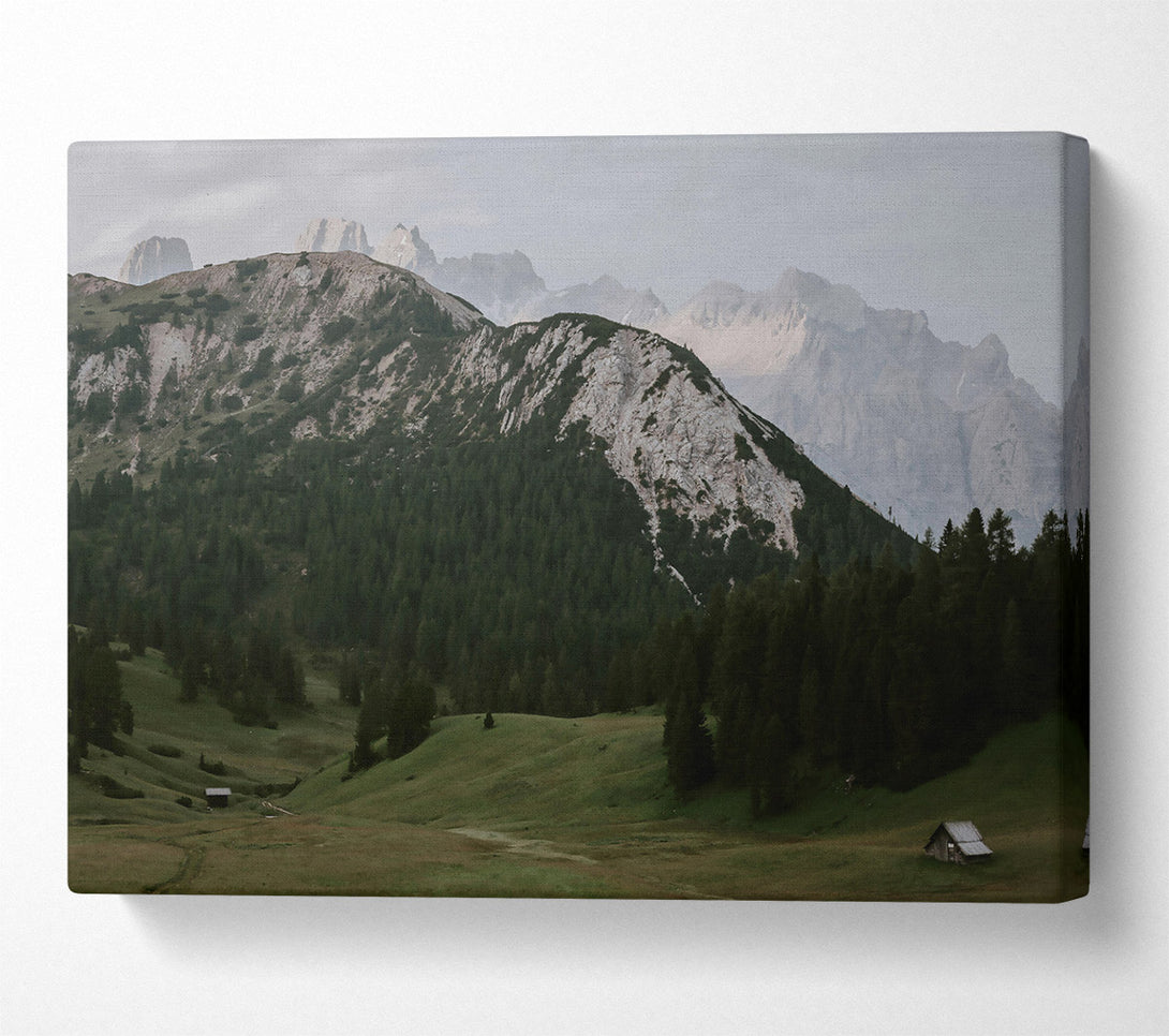  A Canvas Print of Gray Mountain Valley Canvas Wall Art