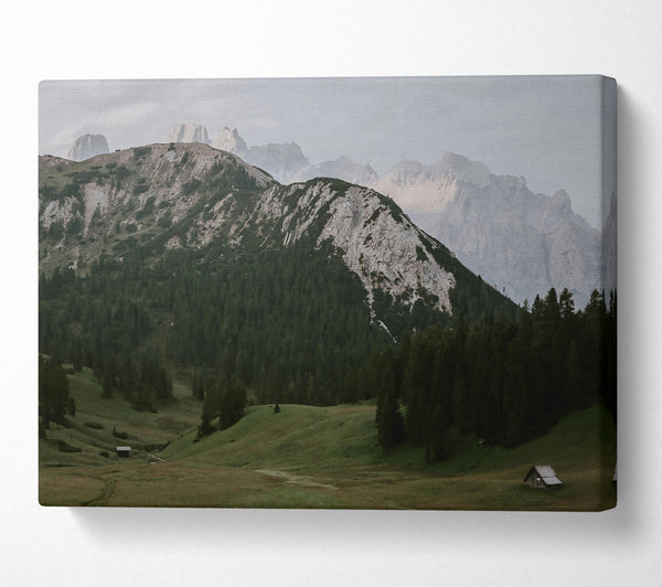  A Canvas Print of Gray Mountain Valley Canvas Wall Art