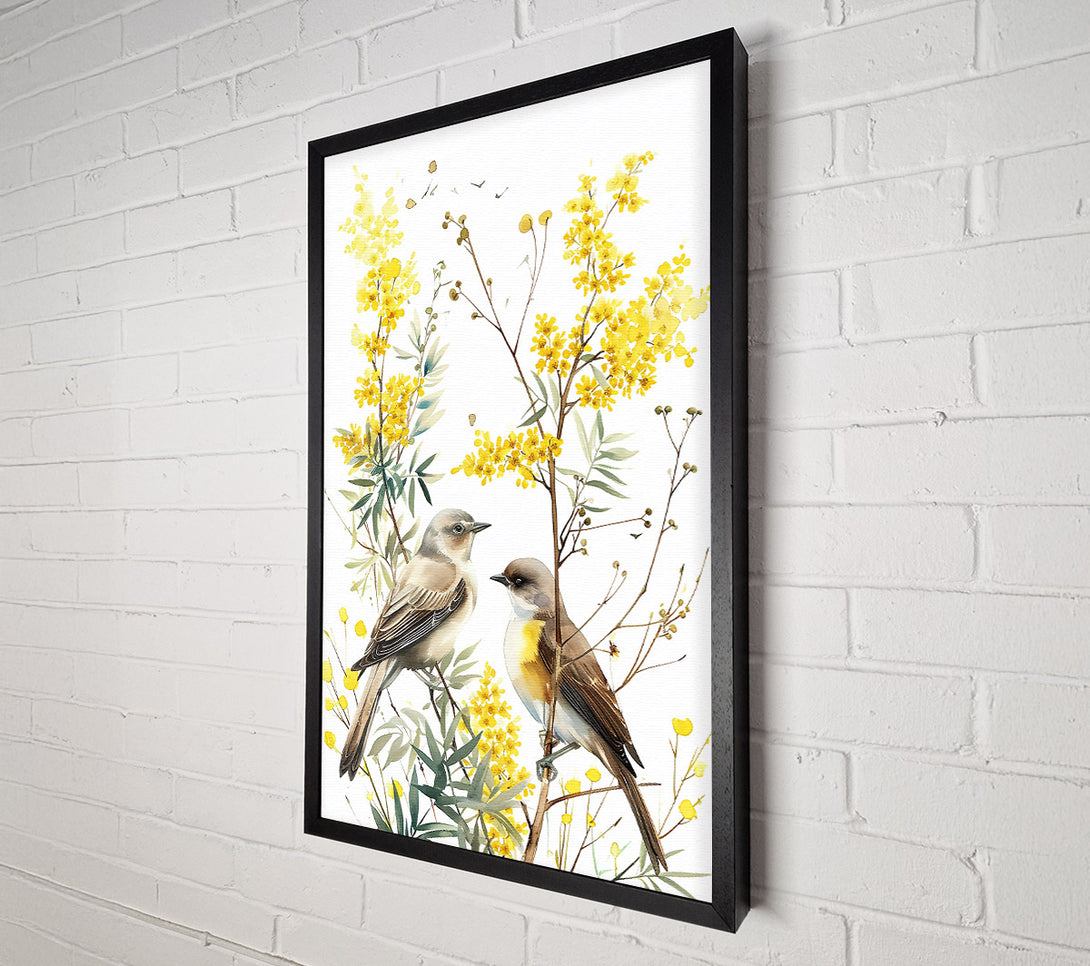  A Canvas Print of Golden Bloom Serenade Canvas Wall Art