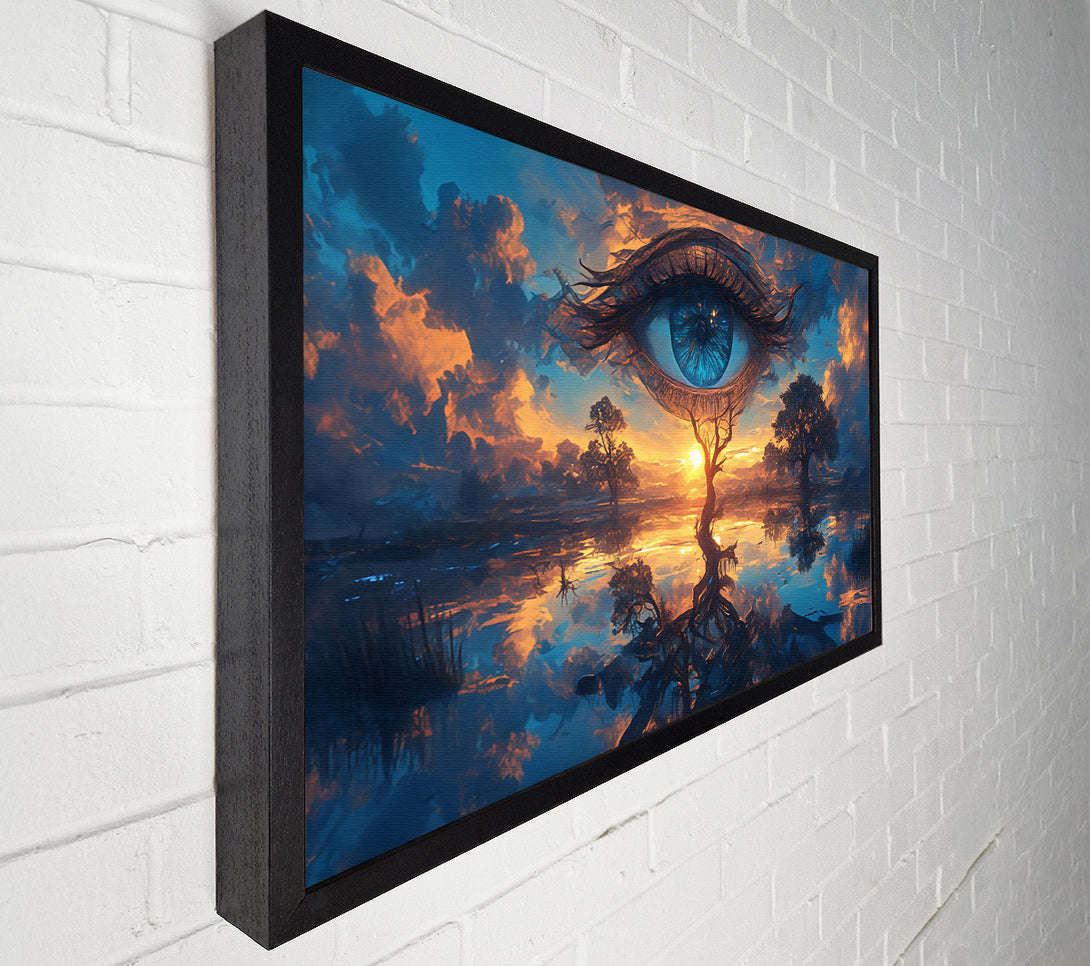  A Canvas Print of Blue Eye Sunset Canvas Print