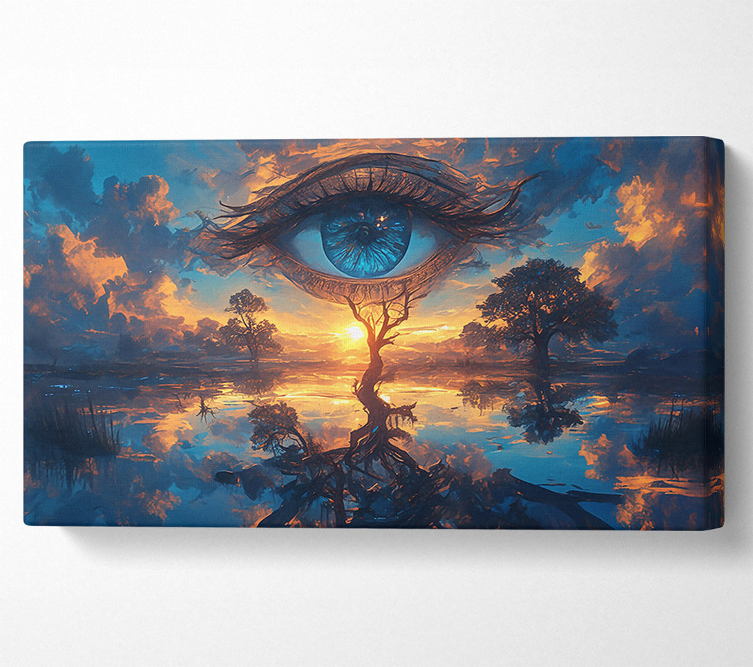  A Canvas Print of Blue Eye Sunset Canvas Print