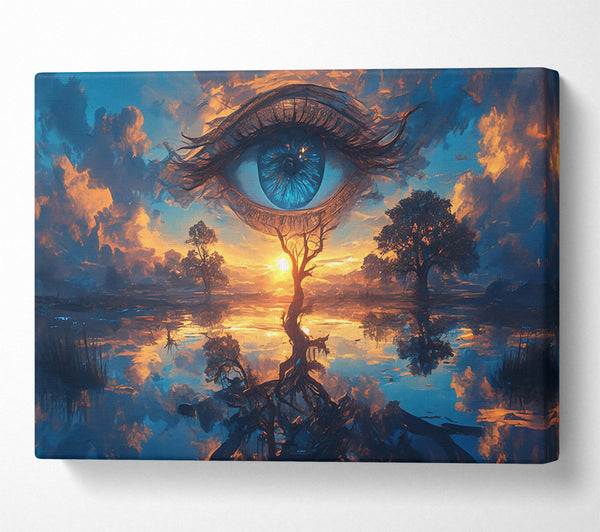  A Canvas Print of Blue Eye Sunset Canvas Print