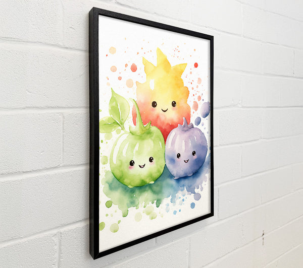 Watercolour Veggie Fruits