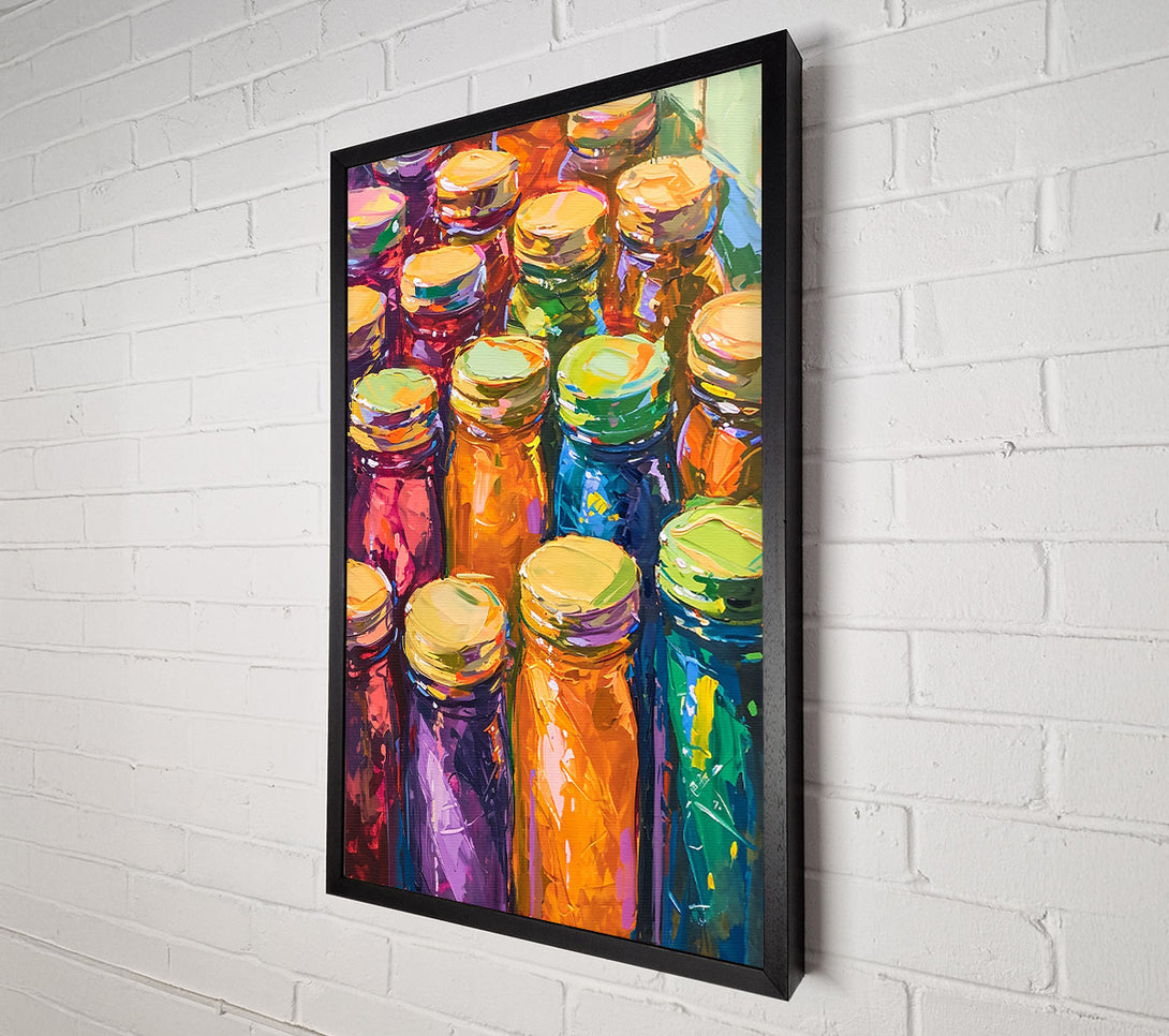  A Canvas Print of Orange Jars Of Summer Canvas Art