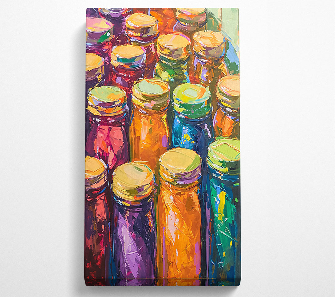  A Canvas Print of Orange Jars Of Summer Canvas Art