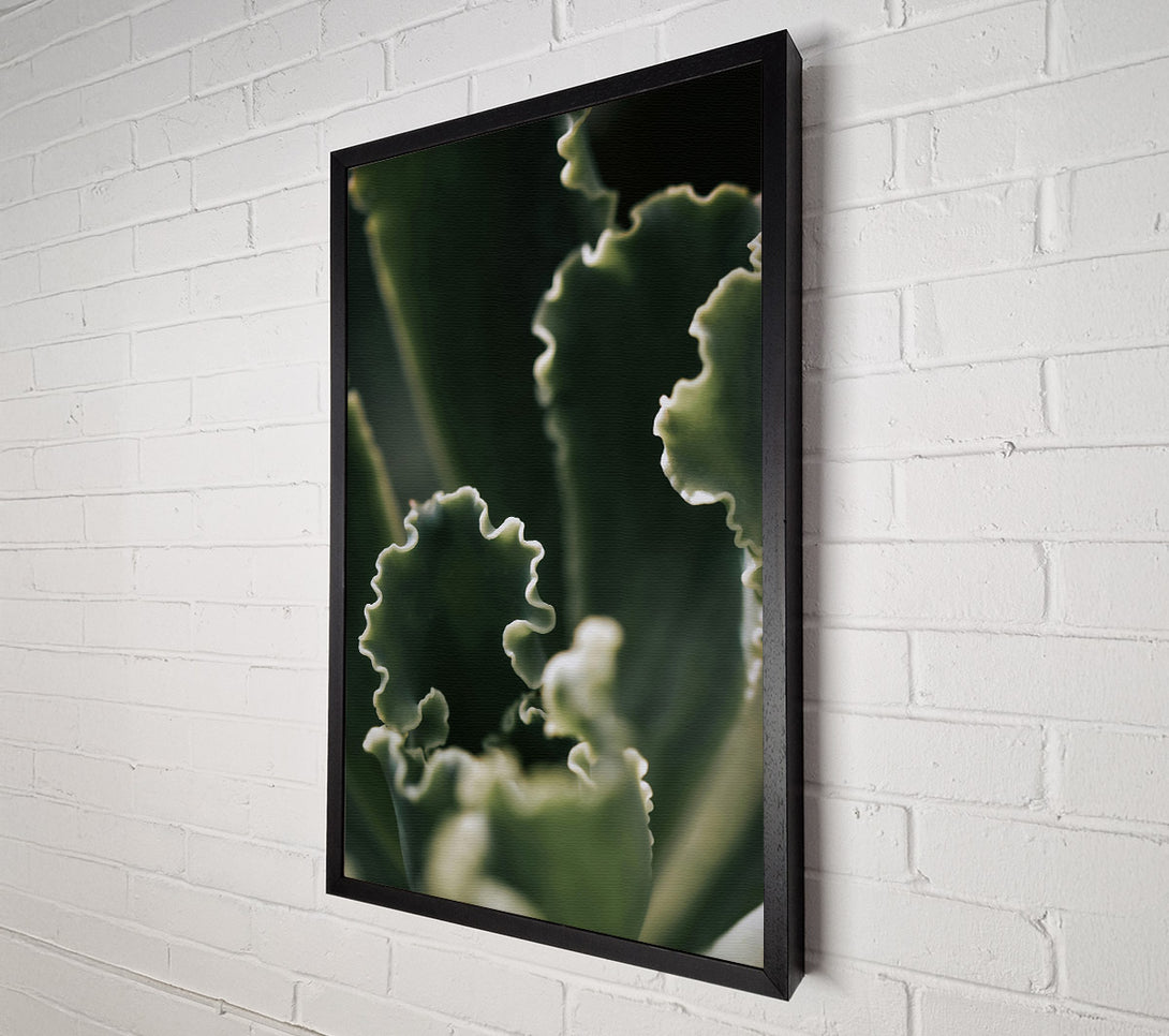  A Canvas Print of Emerald Green Ruffles Canvas Art