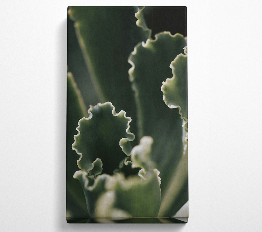  A Canvas Print of Emerald Green Ruffles Canvas Art