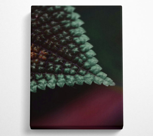 A Canvas Print of Emerald Leaf Texture Canvas Art