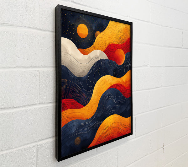 Golden Wavy Dreamscape
