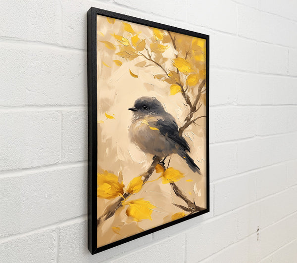 Yellow Bird In Autumn.