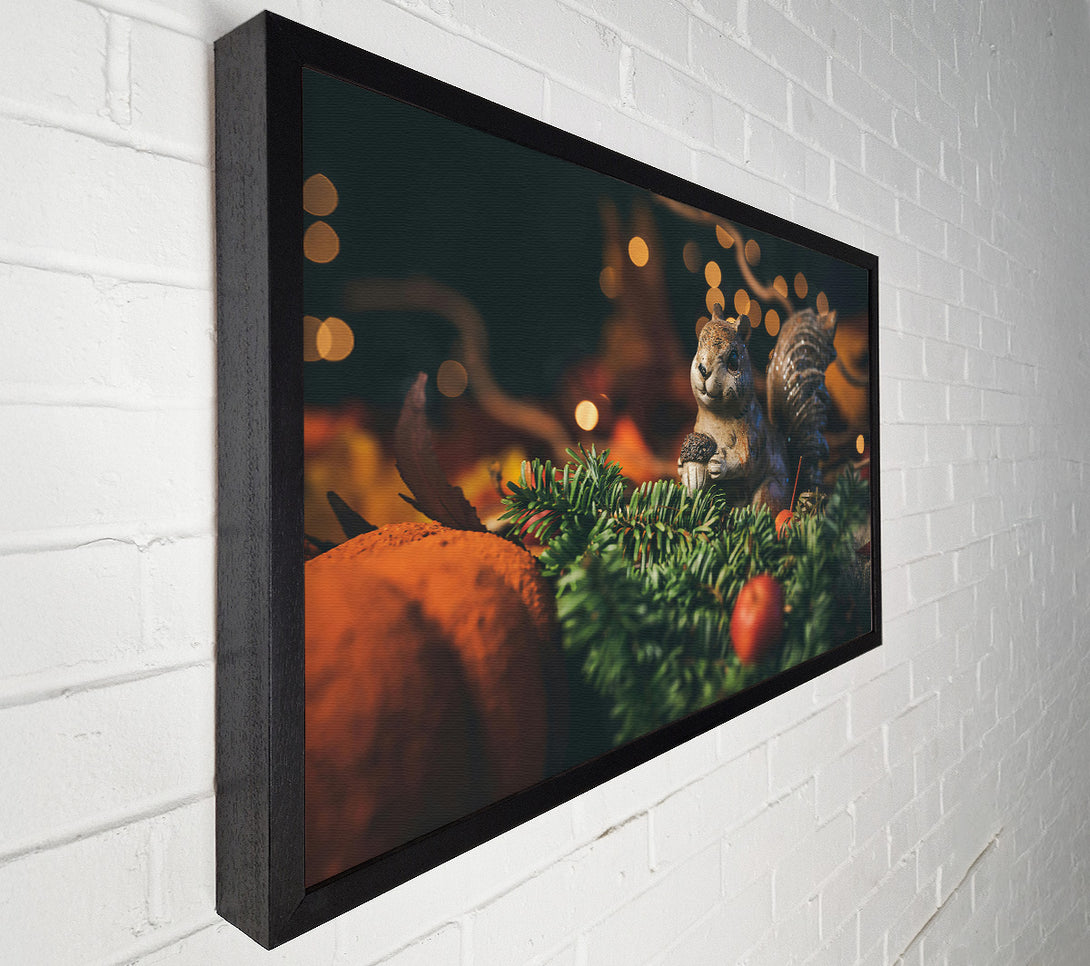  A Canvas Print of Orange Squirrel Dreams Canvas Art